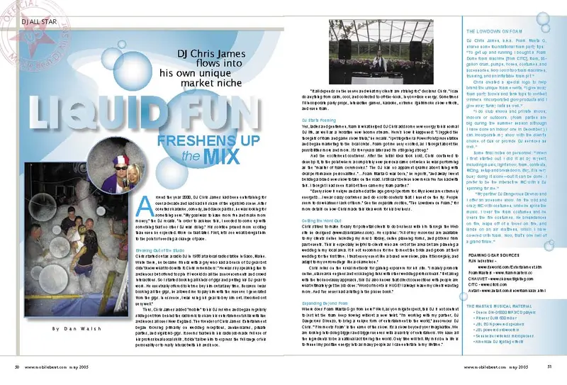 Mobile Beat magazine feature on Foam Masta G, DJ All Star