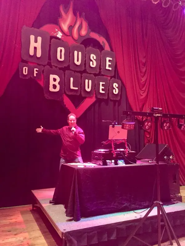 Chris James on stage at House of Blues