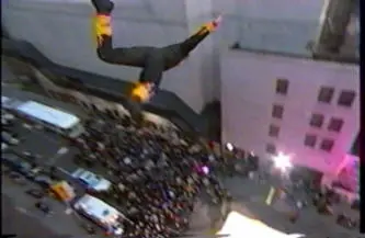 DiRenzo's jump on Late Night with David Letterman