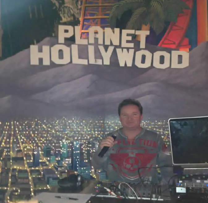 Chris James at the decks at Planet Hollywood