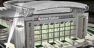 Reliant Stadium in Houston, site of the record fall